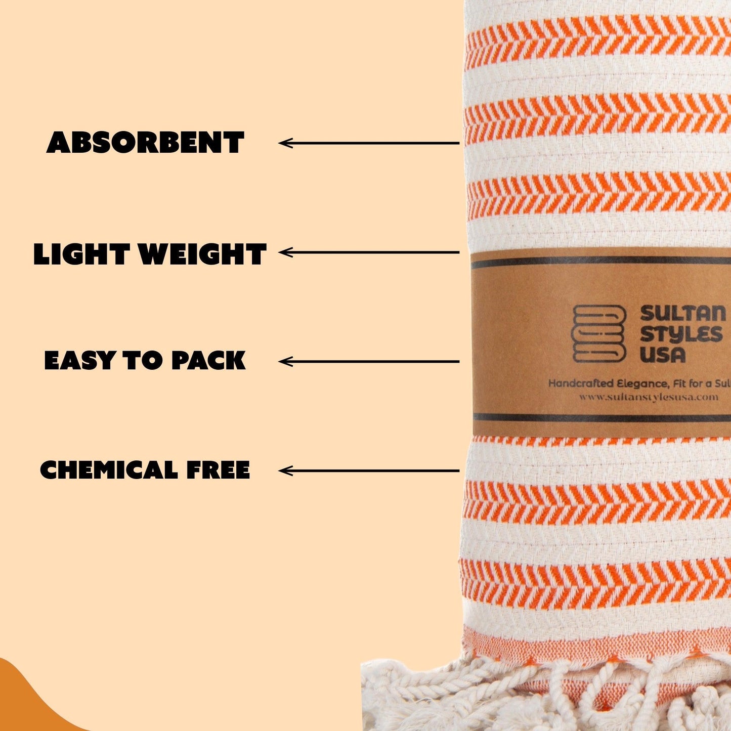 Turkish towel, lightweight, absorbent, eco-friendly, 100% cotton, sand-resistant